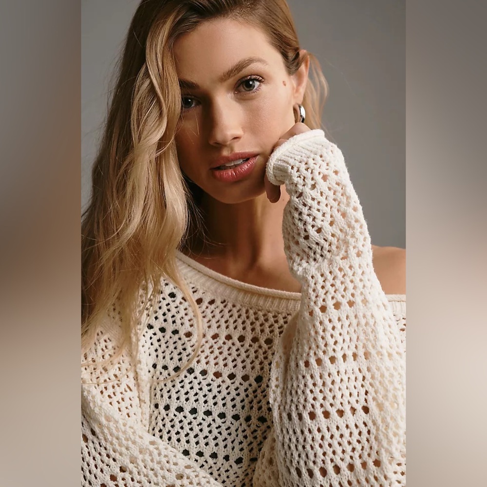 Daily Practice by Anthropologie Crochet Pullover Sweater - Picture 6 of 10